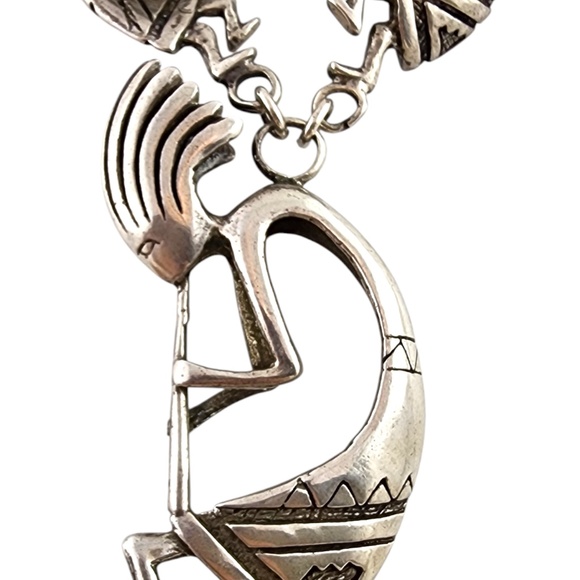 Sterling Silver Kokopelli Fertility Diety Necklace #20080 - Picture 2 of 9